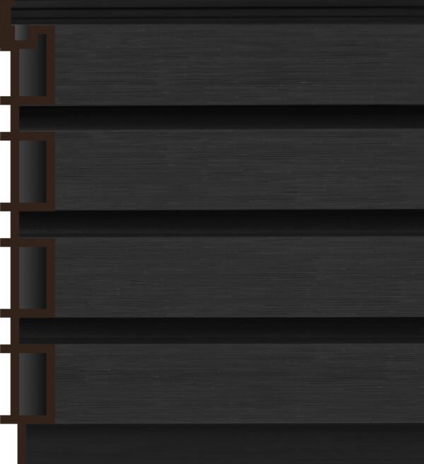 PAINEL RIPADO MODAZA WPC EXTERNO NERO 21,9X290 CM - Imagem 2