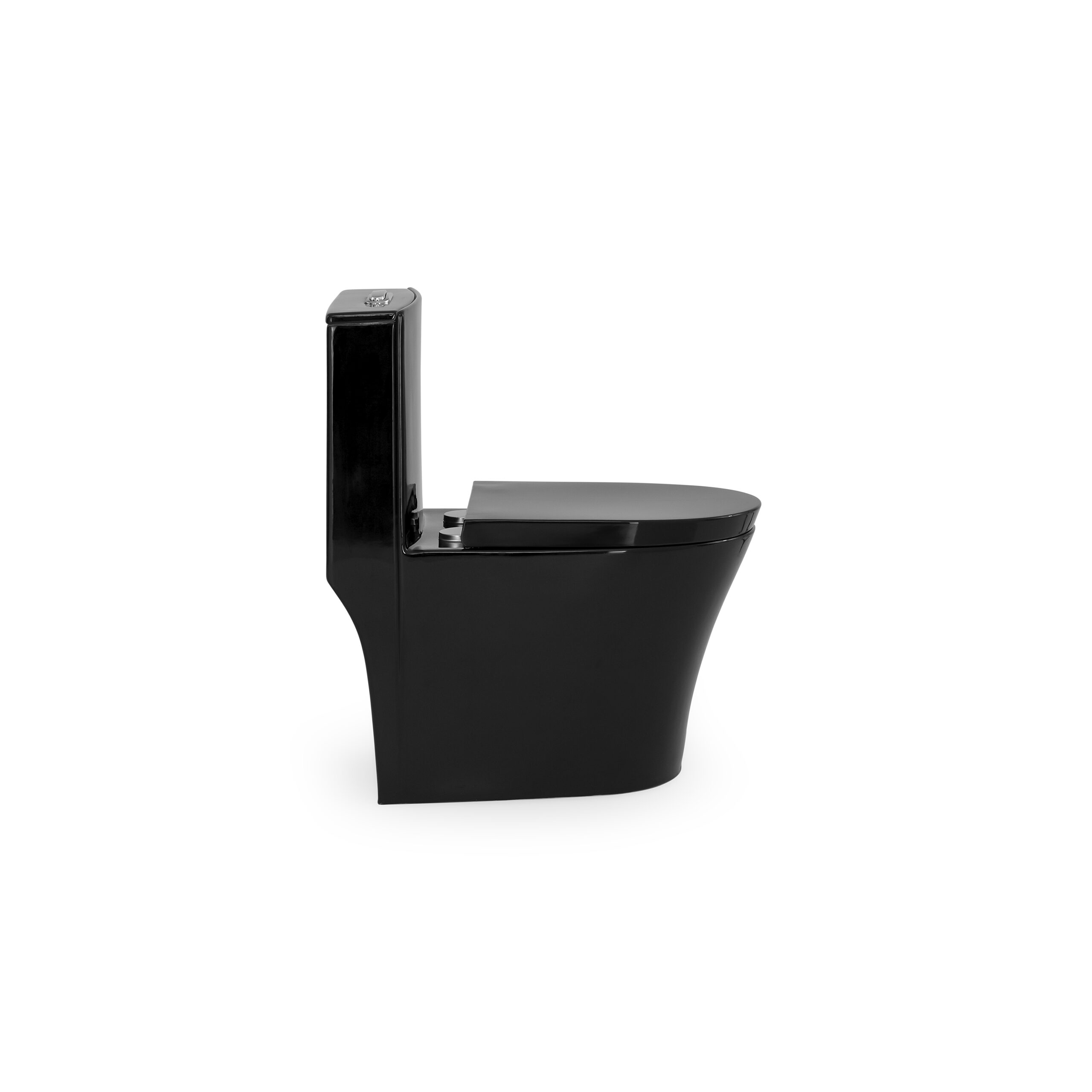 KIT VASO SANITÁRIO MONOBLOCO MODAZA PURI NERO 3/6L - Imagem 2
