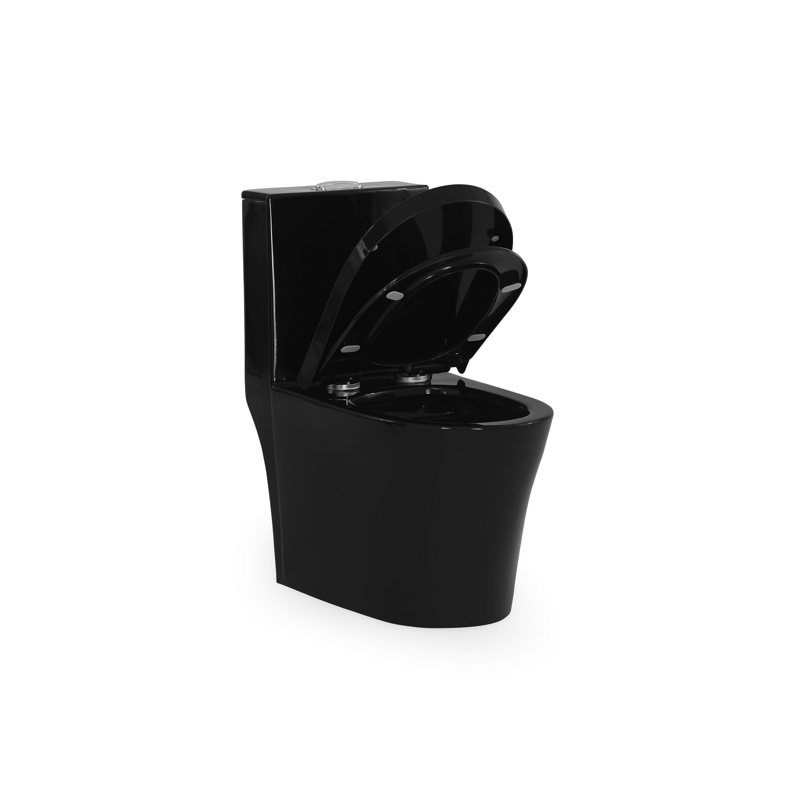 KIT VASO SANITÁRIO MONOBLOCO MODAZA PURI NERO 3/6L - Imagem 3